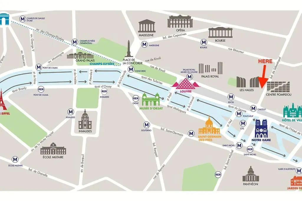 1 Bedroom Only 15 Min Walk To The Louvre 아파트